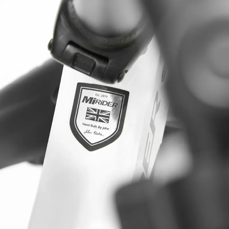 MiRider One Electric Folding Bike in White-3